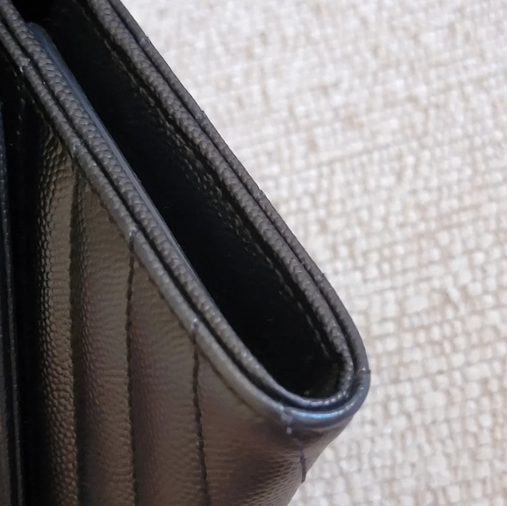 YSL Matelasse Quilted Leather Wallet